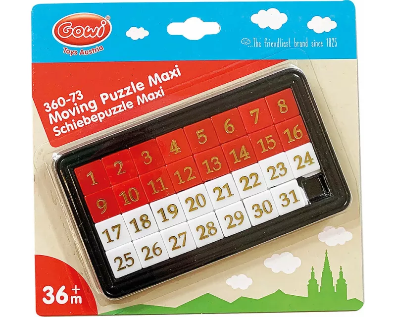 Zahlenschiebe-Puzzle, gross