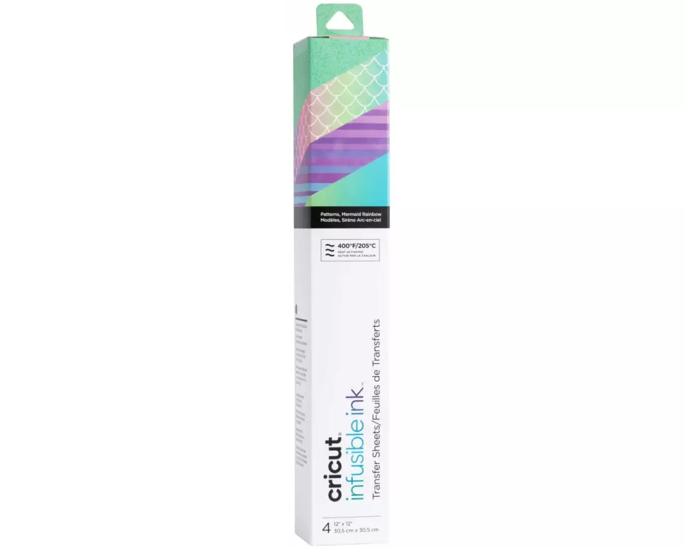 Cricut Aufbügelfolie Infusible Ink Mermaid Rainbow 4 Stück