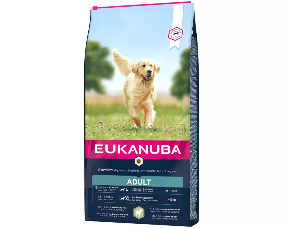 Eukanuba Trockenfutter Adult Lamm & Reis L&XL, 12 kg