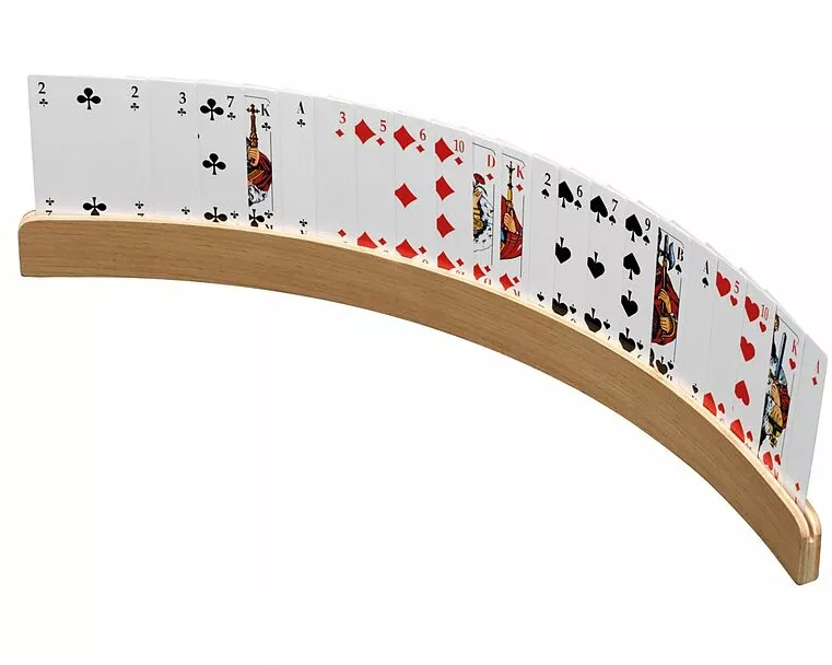 Spielkartenhalter, aus Holz, 50 cm