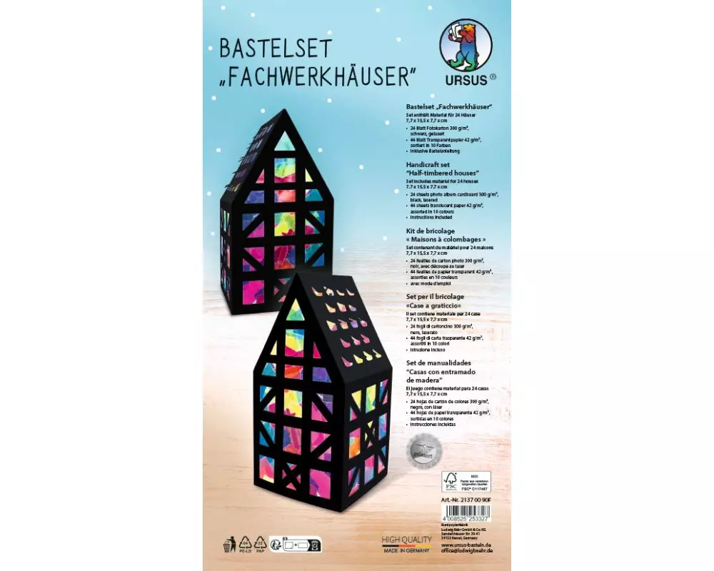 URSUS Bastelset 7.7 x 15.5 x 7.7 cm