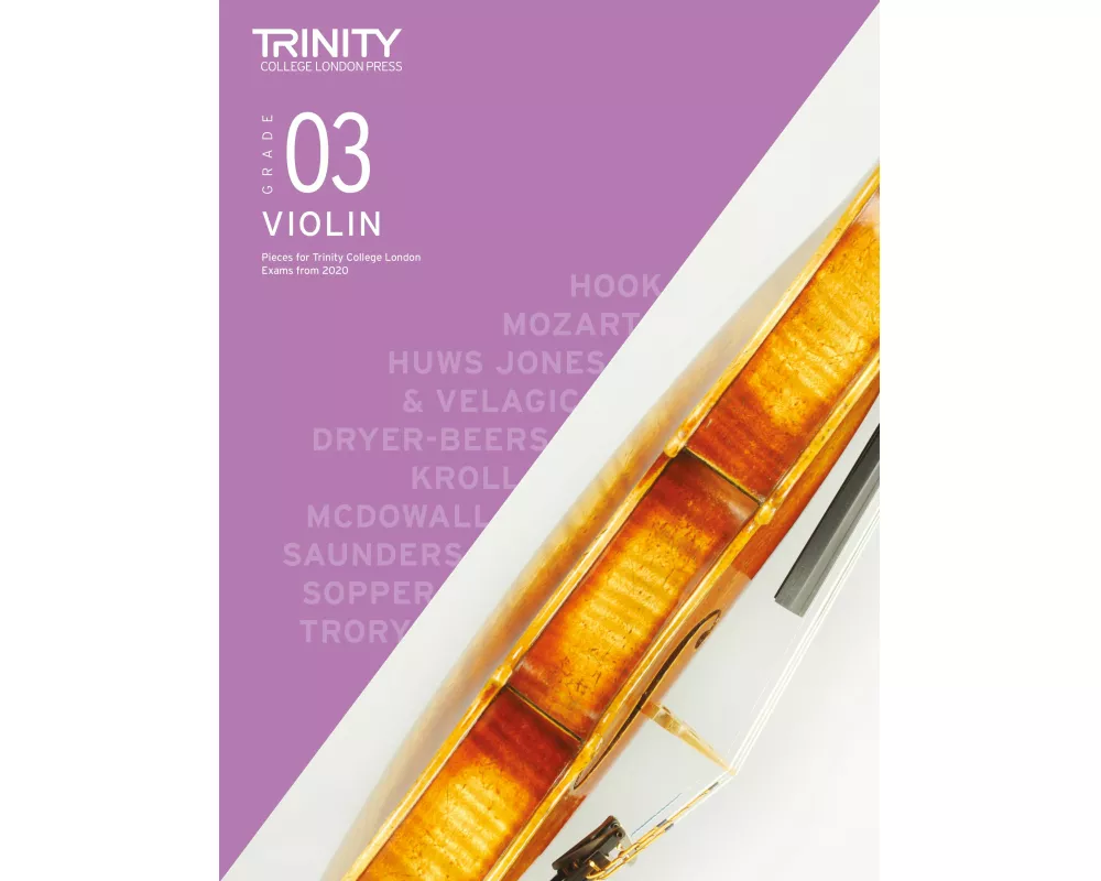 Trinity College London Violin Exam Pieces From 2020: Grade 3