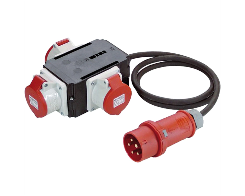 BACHMANN CEE-Adapter CEE 400 V/16 A, 3x 16A 5p400V IP44 1,5m