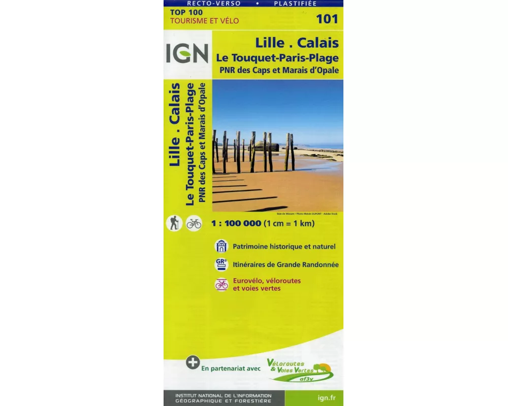 Lille.Calais Le Touquet-Paris-Plage 1:100 000