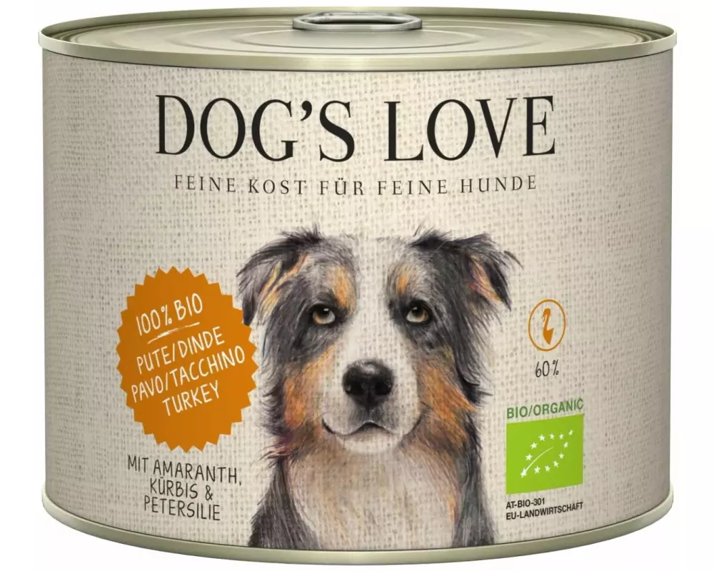 Dog's Love Nassfutter BIO Adult Truthahn, 200 g