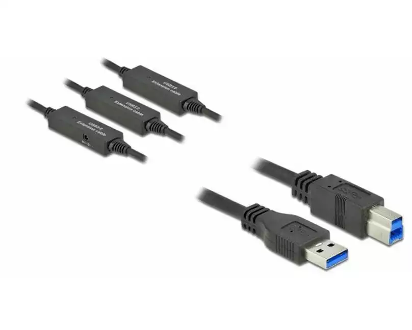 Delock USB 3.1-Kabel USB A - USB B 15 m
