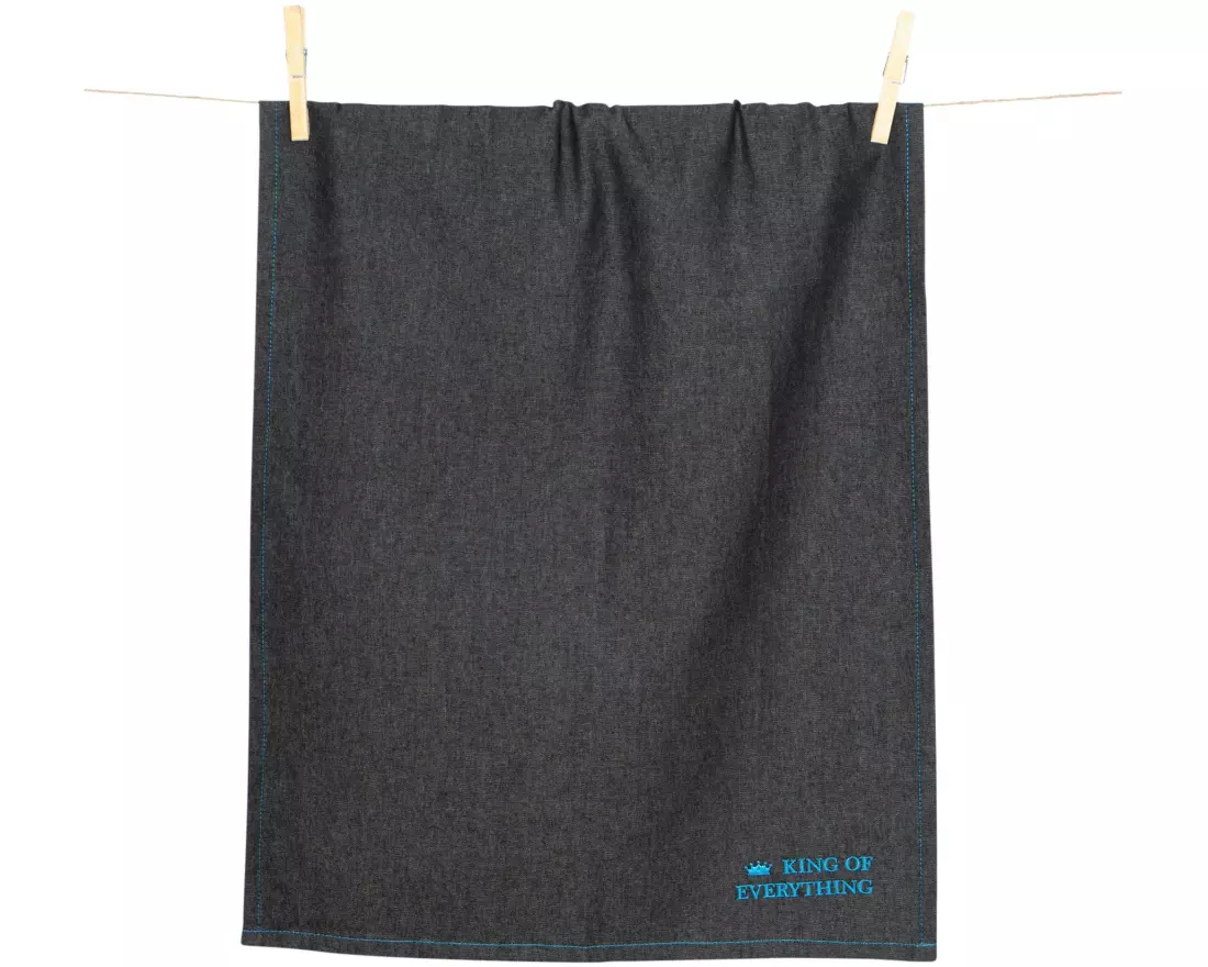 pad Geschirrtuch-Set Denim, King of Everything Schwarz