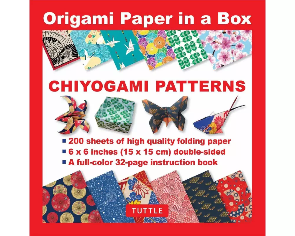 Origami Paper in a Box - Chiyogami Patterns