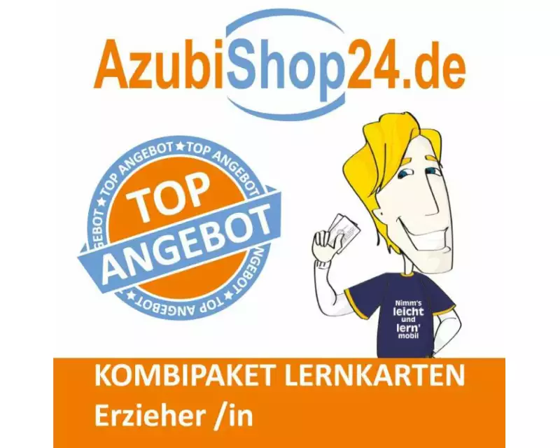 AzubiShop24.de Kombi-Paket Lernkarten Erzieher /in