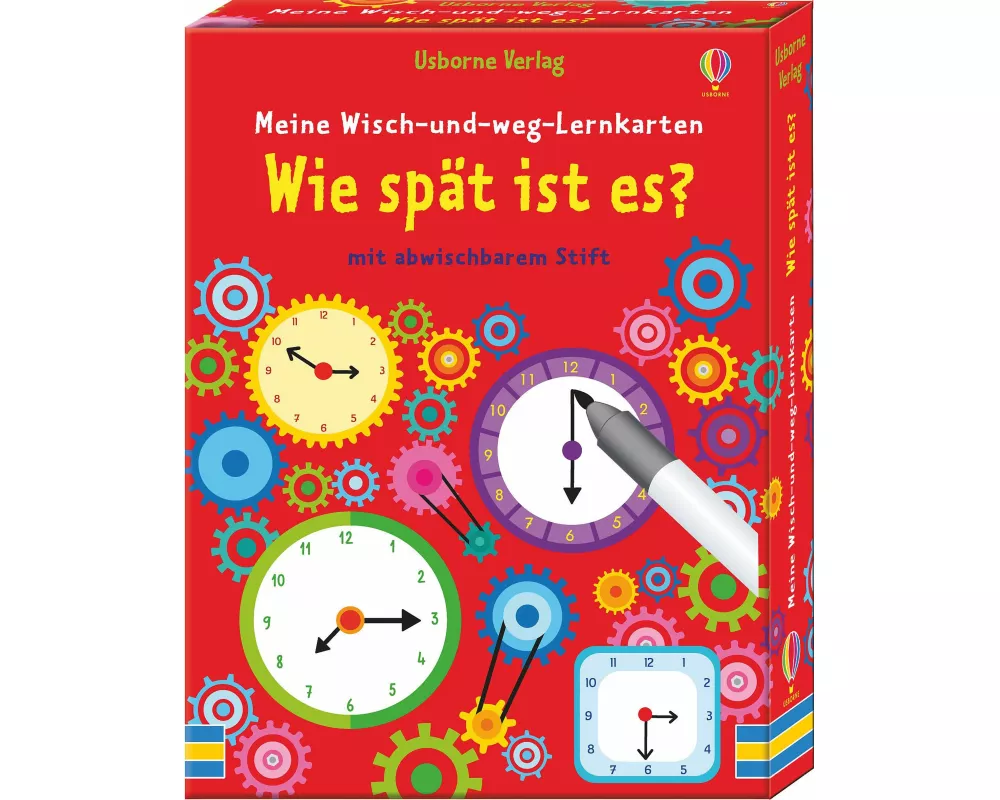 Meine Wisch-und-weg-Lernkarten: Wie spät ist es?