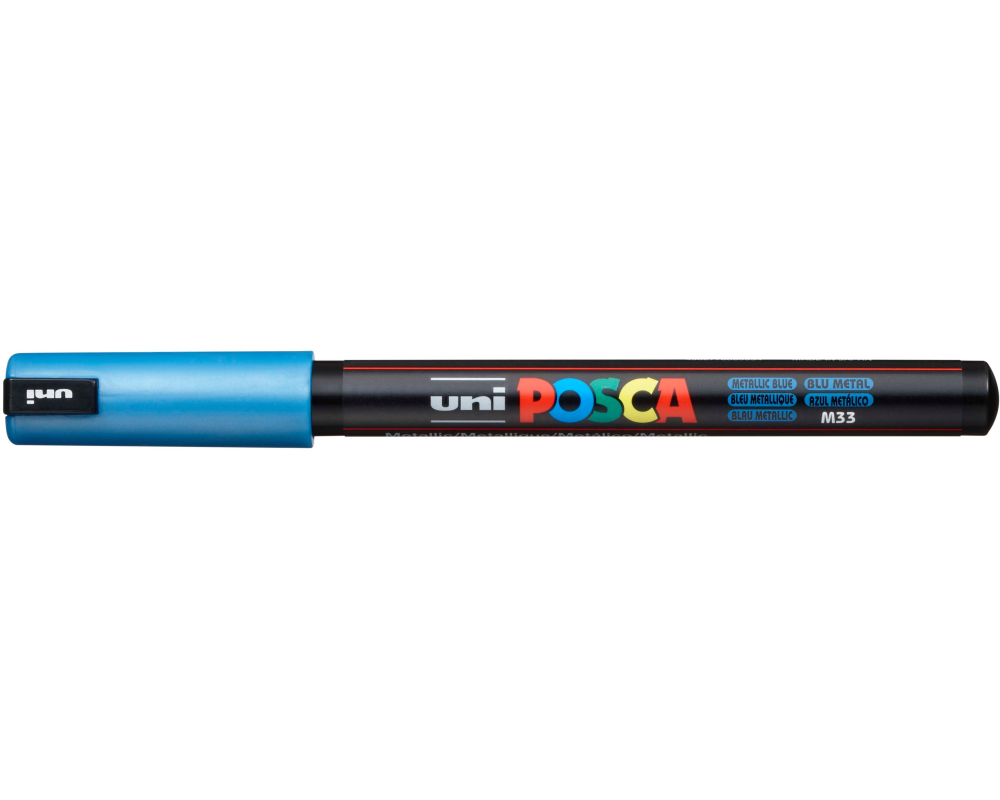 UNI-BALL Fineliner Posca 0.7mm PC1MRMET.BLU Metallic blau