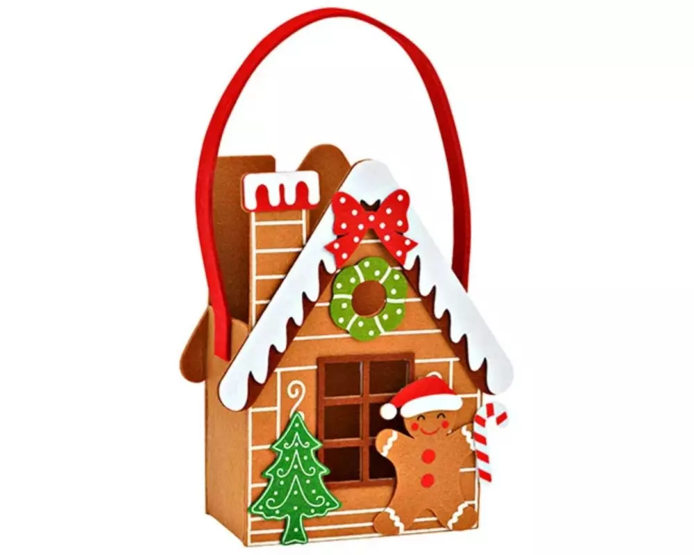 G. Wurm Tasche Lebkuchenhaus Mehrfarbig