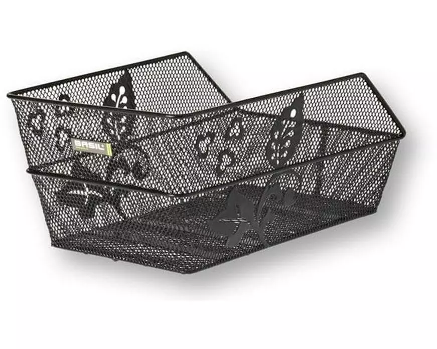 BASIL Velokorb Cento Flower Schwarz