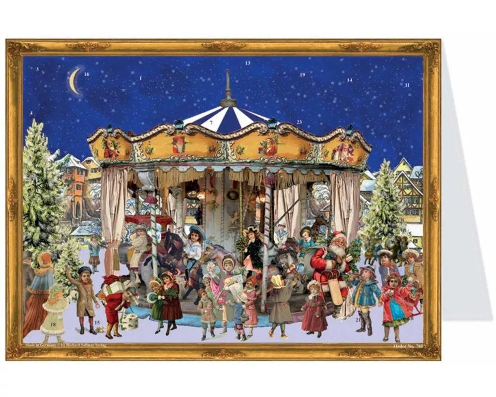 Postkarten-Adventskalender "Karusell"