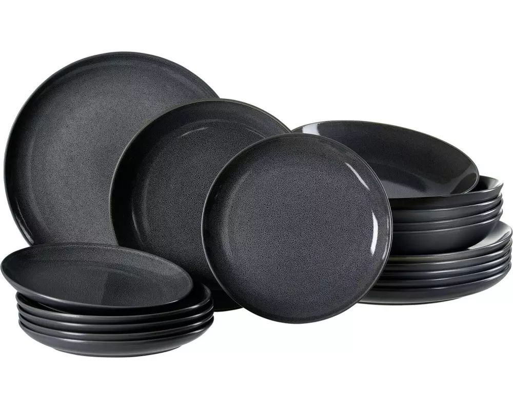Ritzenhoff & Breker Speise-Service Toledo 18-teilig, Anthrazit