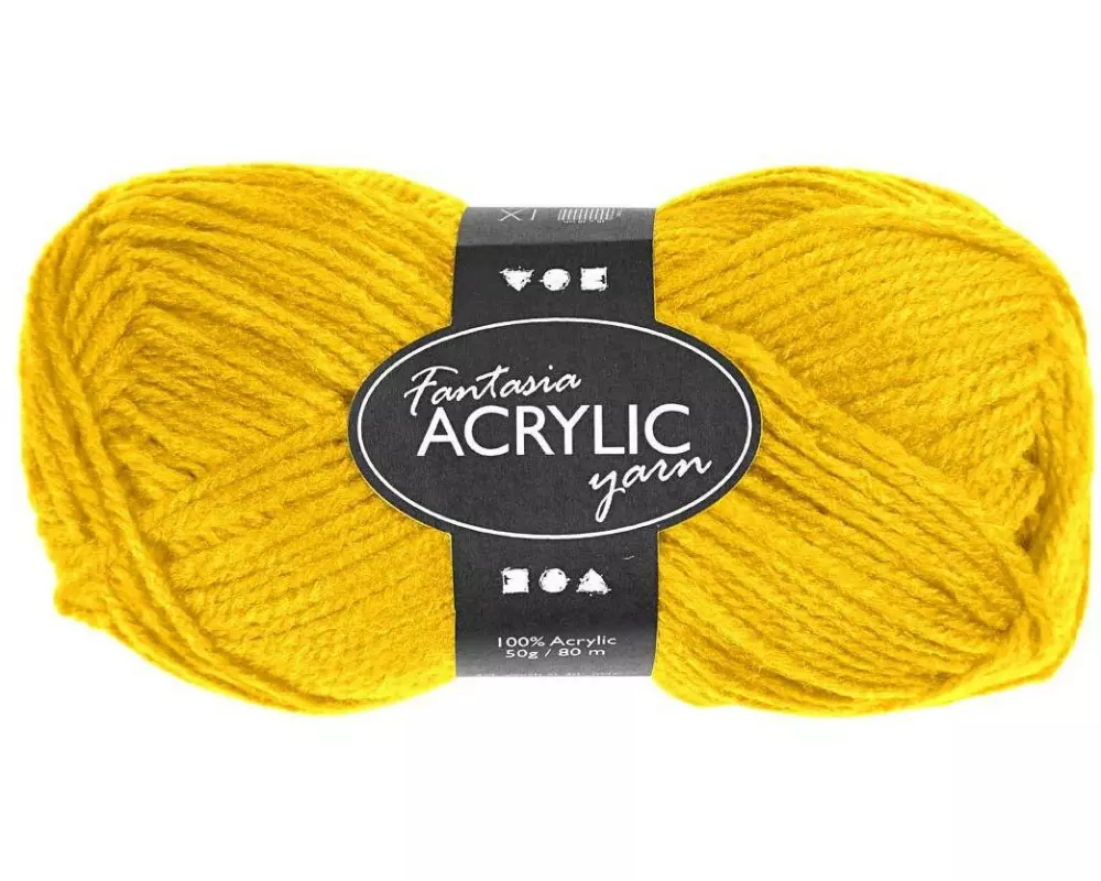 Creativ Company Wolle Acryl 50 g Gelb