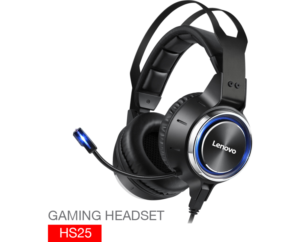LENOVO Gaming Headphones HS25 HS25-BK