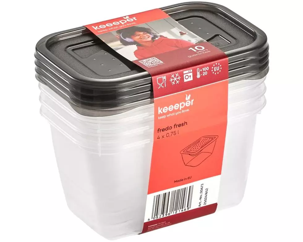 keeeper Fredo Fresh 0.75 l, Transparent/Grau
