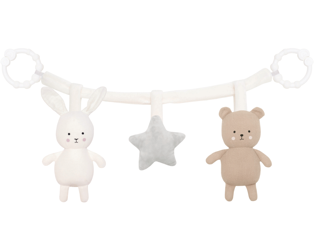 JABADABADO Kinderwagenkette Teddy/Hase N0143 45cm