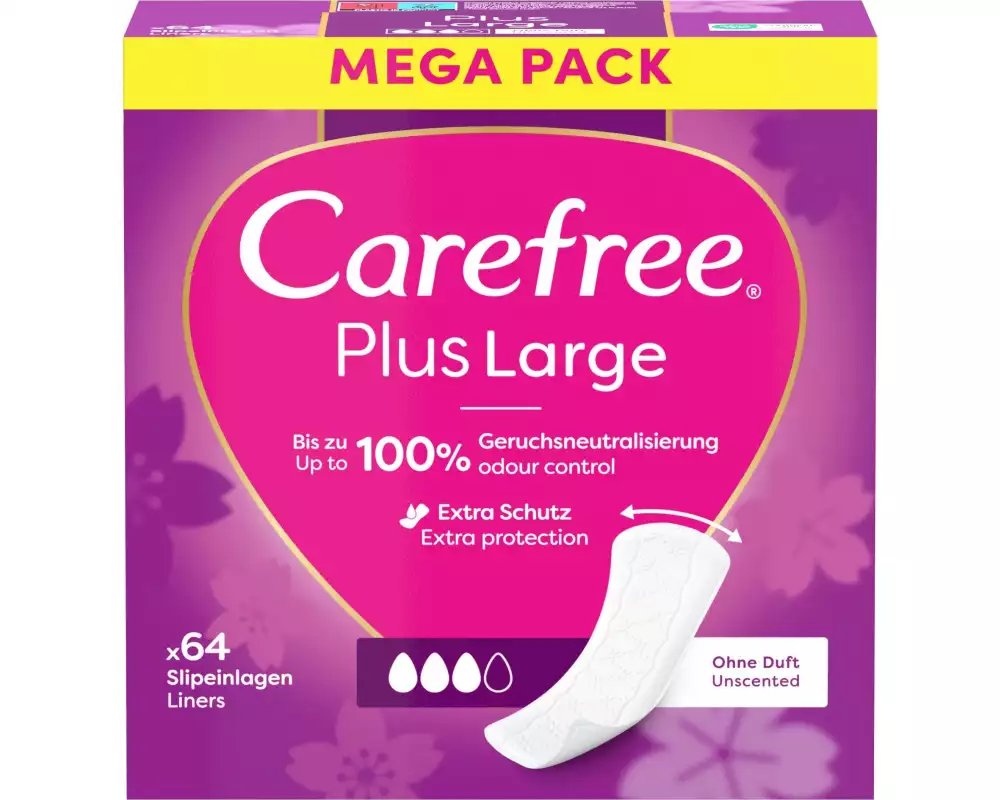 Carefree Slipeinlage Plus Large 64 Stück