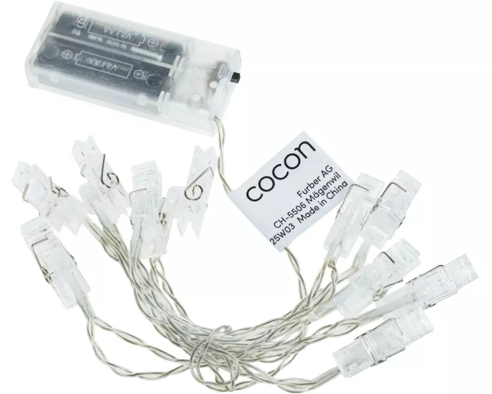 COCON Lichterkette Lichterkette LED Clips, 120 cm