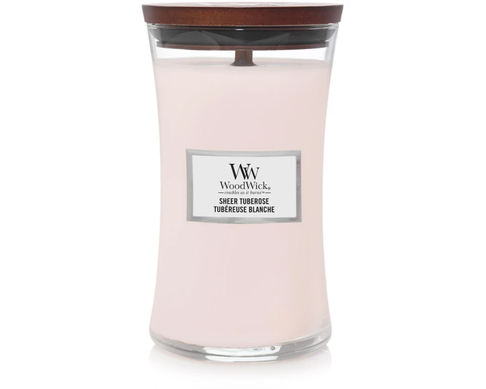 Woodwick Duftkerze Sheer Tuberose Large Jar