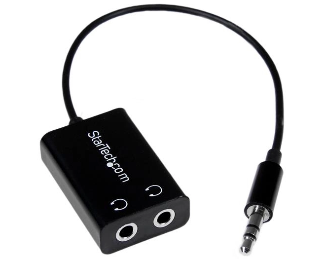 StarTech.com MUY1MFFADP audio splitter Schwarz