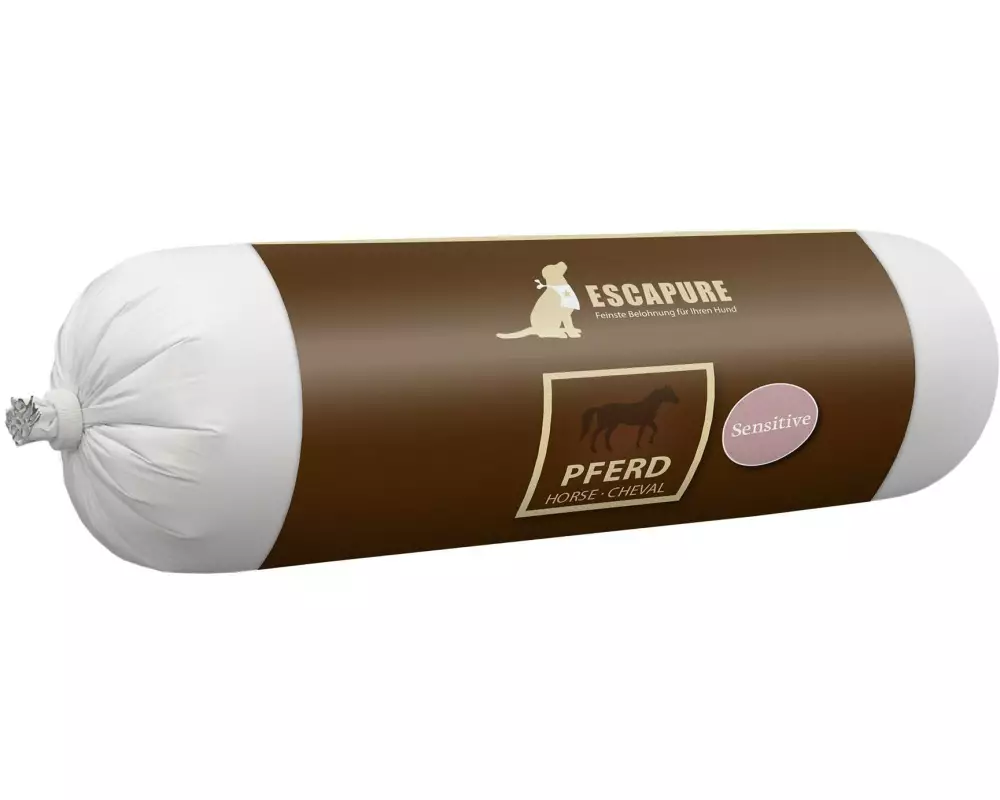 Escapure Nassfutter Wurst Pferd, 400 g