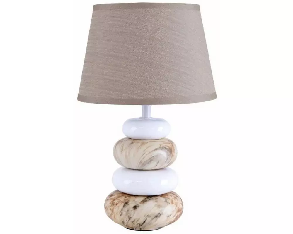 Näve Tischleuchte «Stoney» h: 31 cm Braun