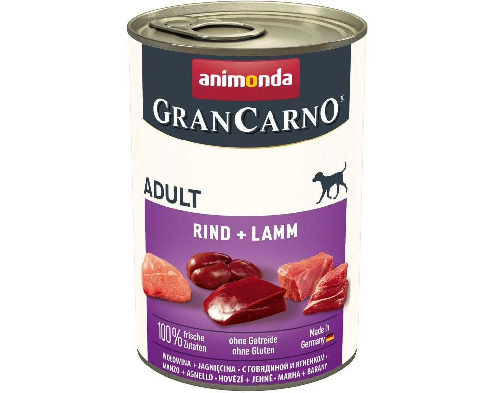 animonda GranCarno Adult, Rind + Lamm 400g Rind Lamm 400 g
