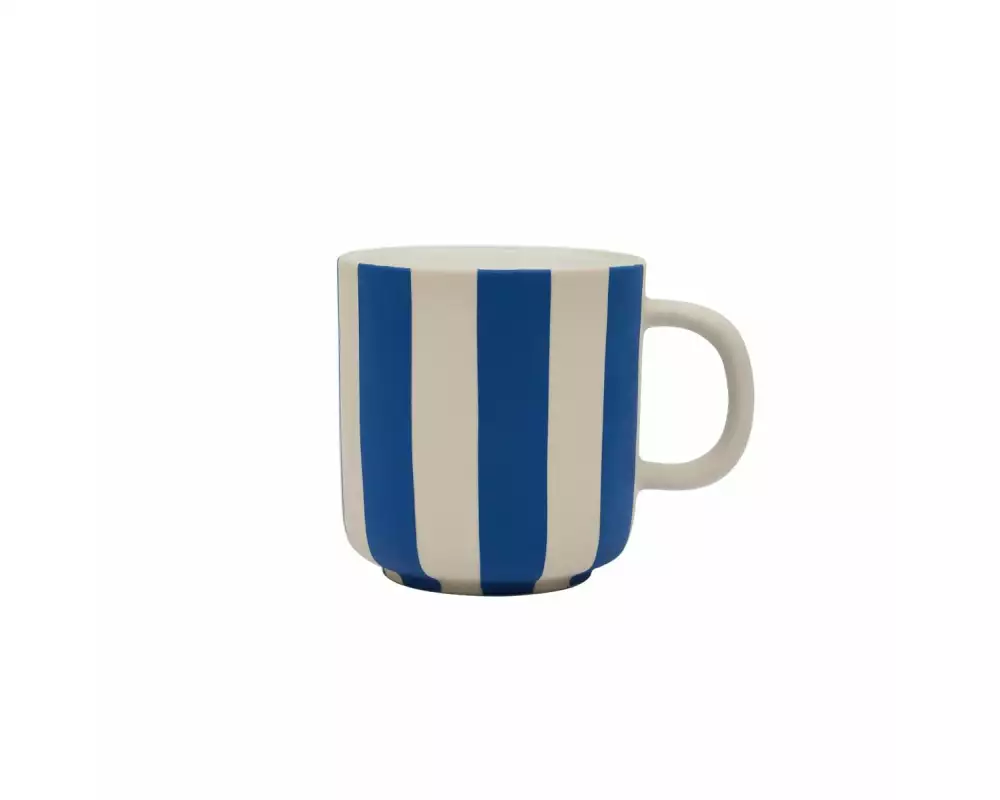 OYOY Teetasse Toppu 500 ml, 1 Stück, Blau/Offwhite