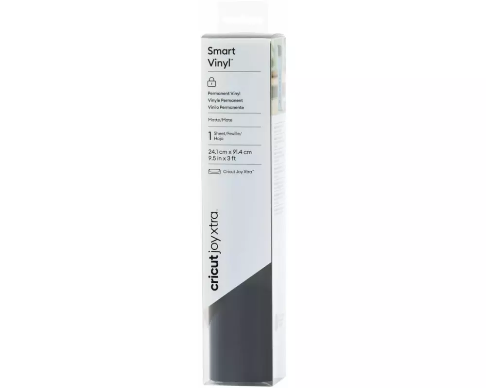 Cricut Vinylfolie Joy Xtra Smart permanent 24.1 x 91.4 cm, Schwarz