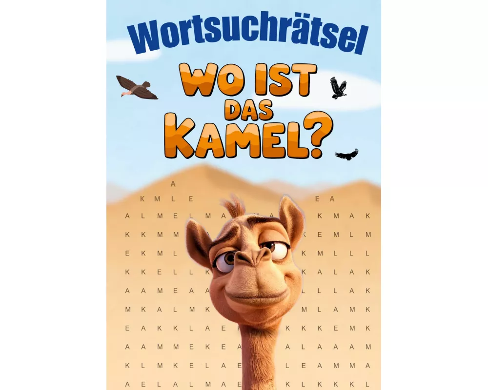 Wortsuchrätsel - Wo ist das Kamel?