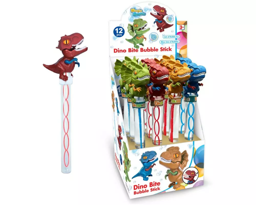 Totally Seifenblasen Dino Bite Bubble Stick assortiert