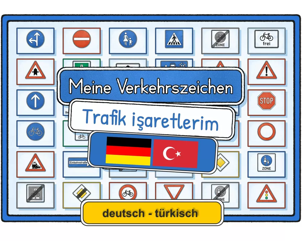 Meine Verkehrszeichen deutsch - türkisch