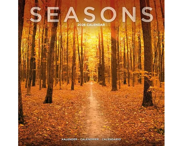 Seasons Calendar 2026 Square Scenic Wall Calendar - 16 Month