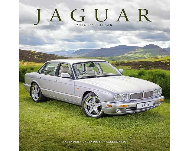 Jaguar Calendar 2026 Square Car Wall Calendar - 16 Month