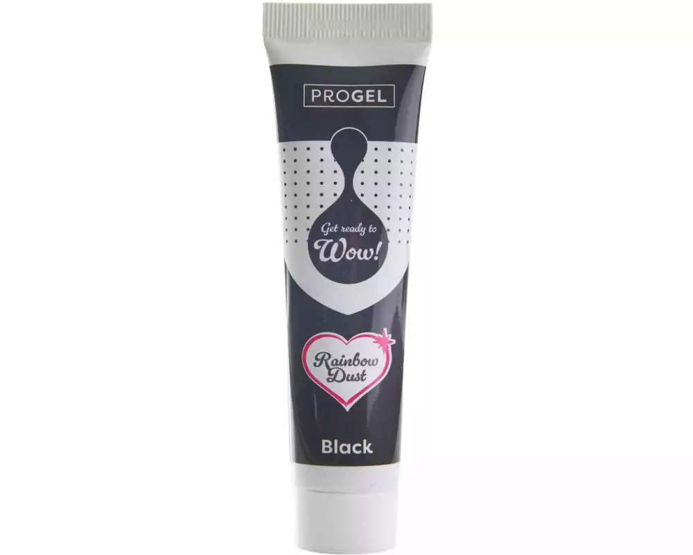 Rainbow Dust ProGel Lebensmittelfarbe Schwarz 25 g