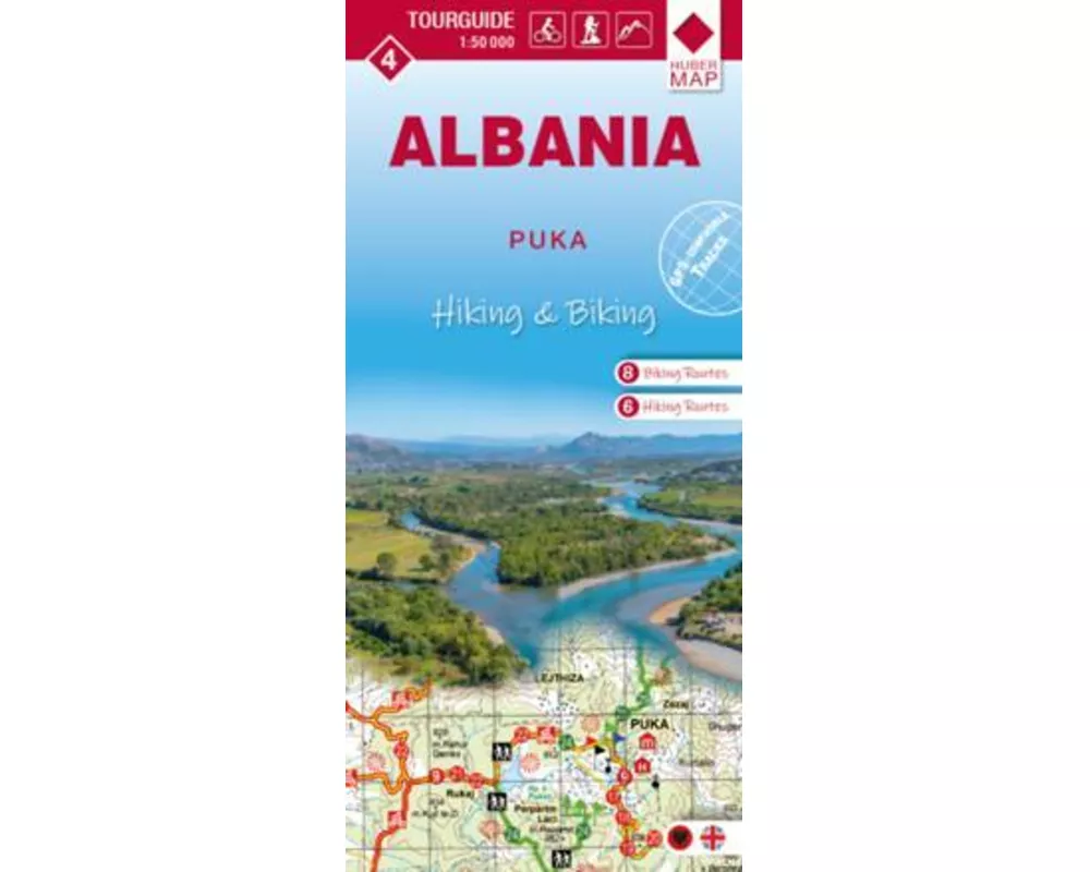 Albania hiking & biking 1:50000