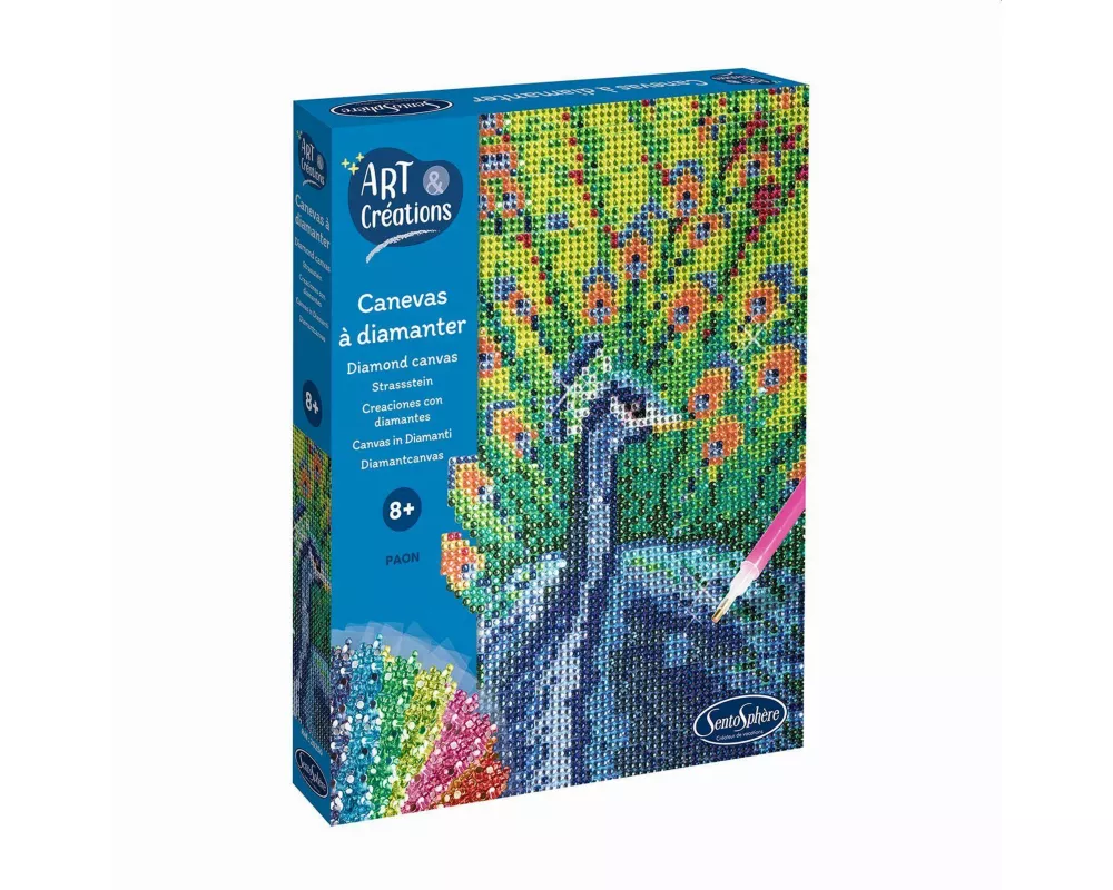 SENTOSPHERE - Strasssteinbild Pfau