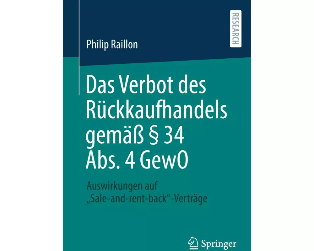 Das Verbot des Rückkaufhandels gemäß § 34 Abs. 4 GewO