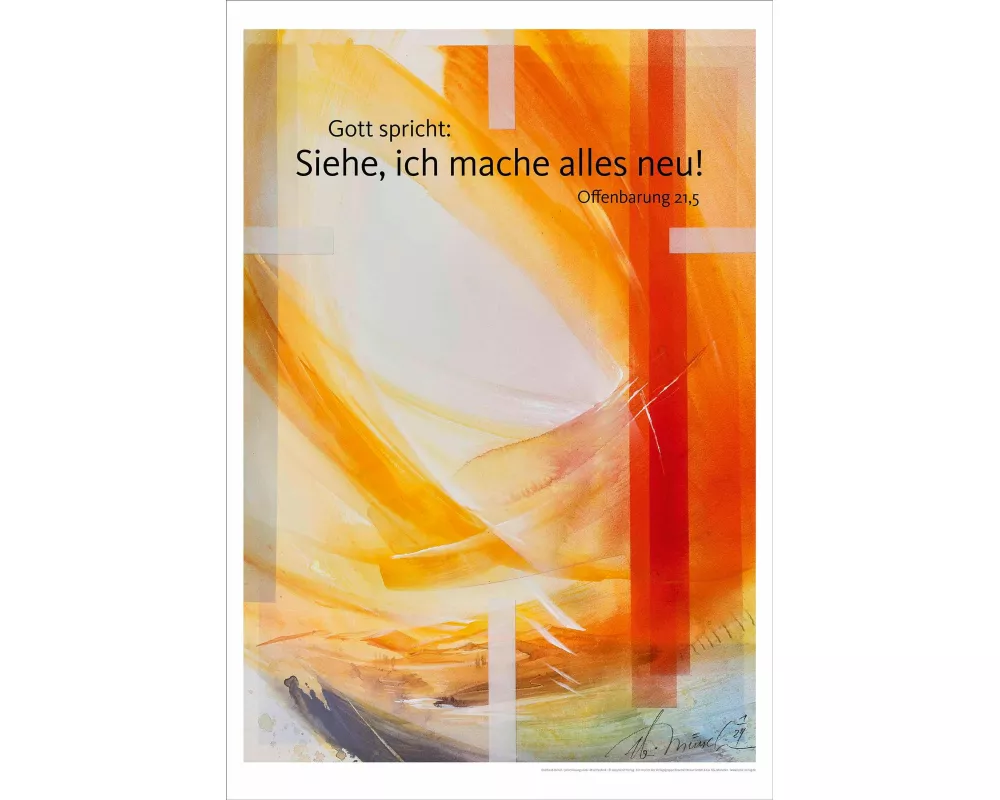 Jahreslosung Eberhard Münch 2026, Kunstdruck 63 x 92cm