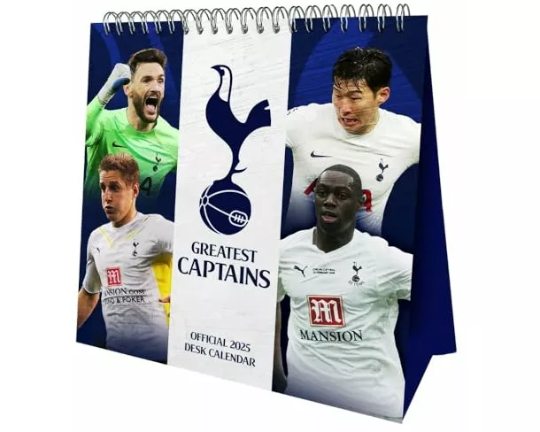 Tottenham Hotspur FC Desk Easel Calendar 2025