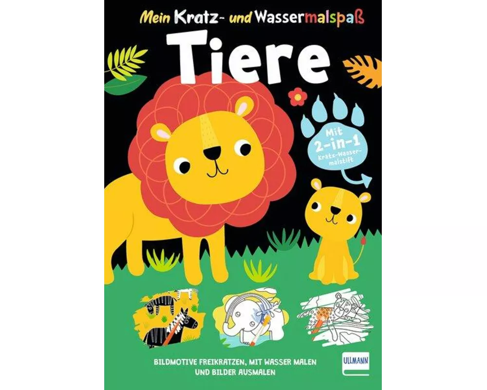 Mein Kratz- und Wassermalspaß - Tiere