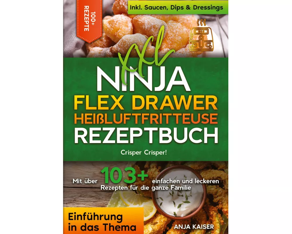 XXL Ninja Flex Drawer Heißluftfritteuse Rezeptbuch