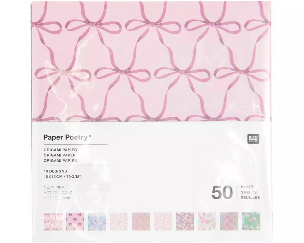 Origami La Vie en Rose FSC MIX, 15x15 cm, 50 Blatt