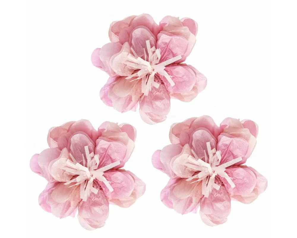 Seidenpapierblumen Wildrose, S, FSC MIX, Ø 13 cm, 3 Stk