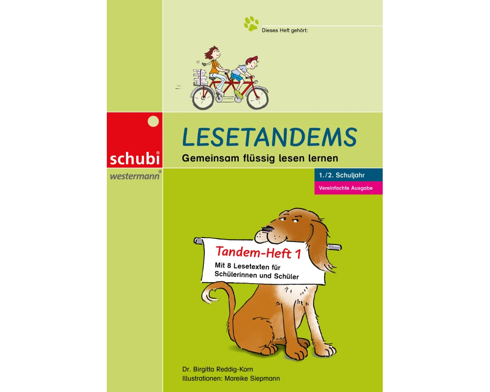 Lesetandems - Gemeinsam flüssig lesen lernen. Vereinfachte Ausgabe, Tandemheft 1 (1./2. Schuljahr)