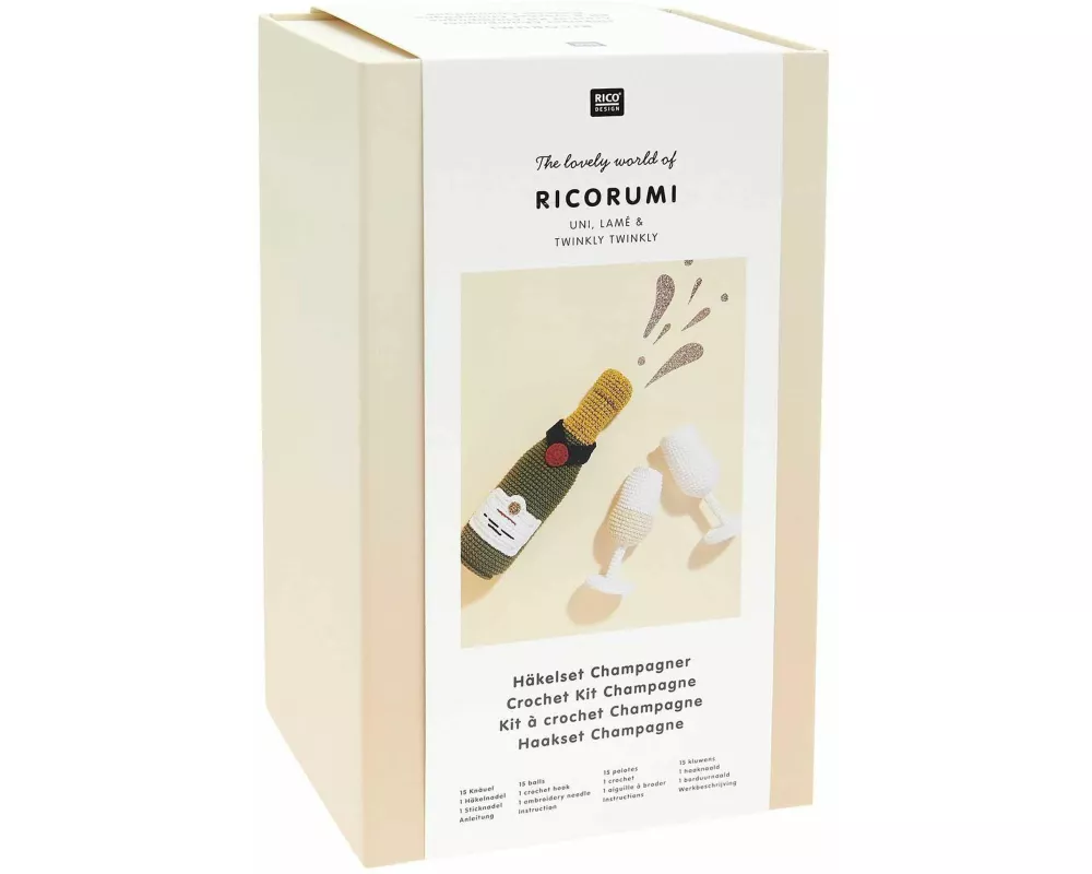 Ricorumi Häkelset "The Winner Is" - Champagner