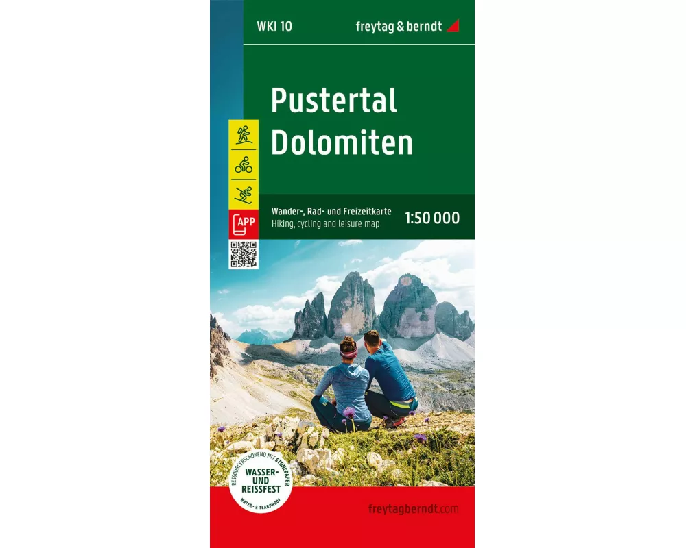 freytag & berndt Wanderkarte WKI 10 Pustertal - Dolomiten 1:50.000